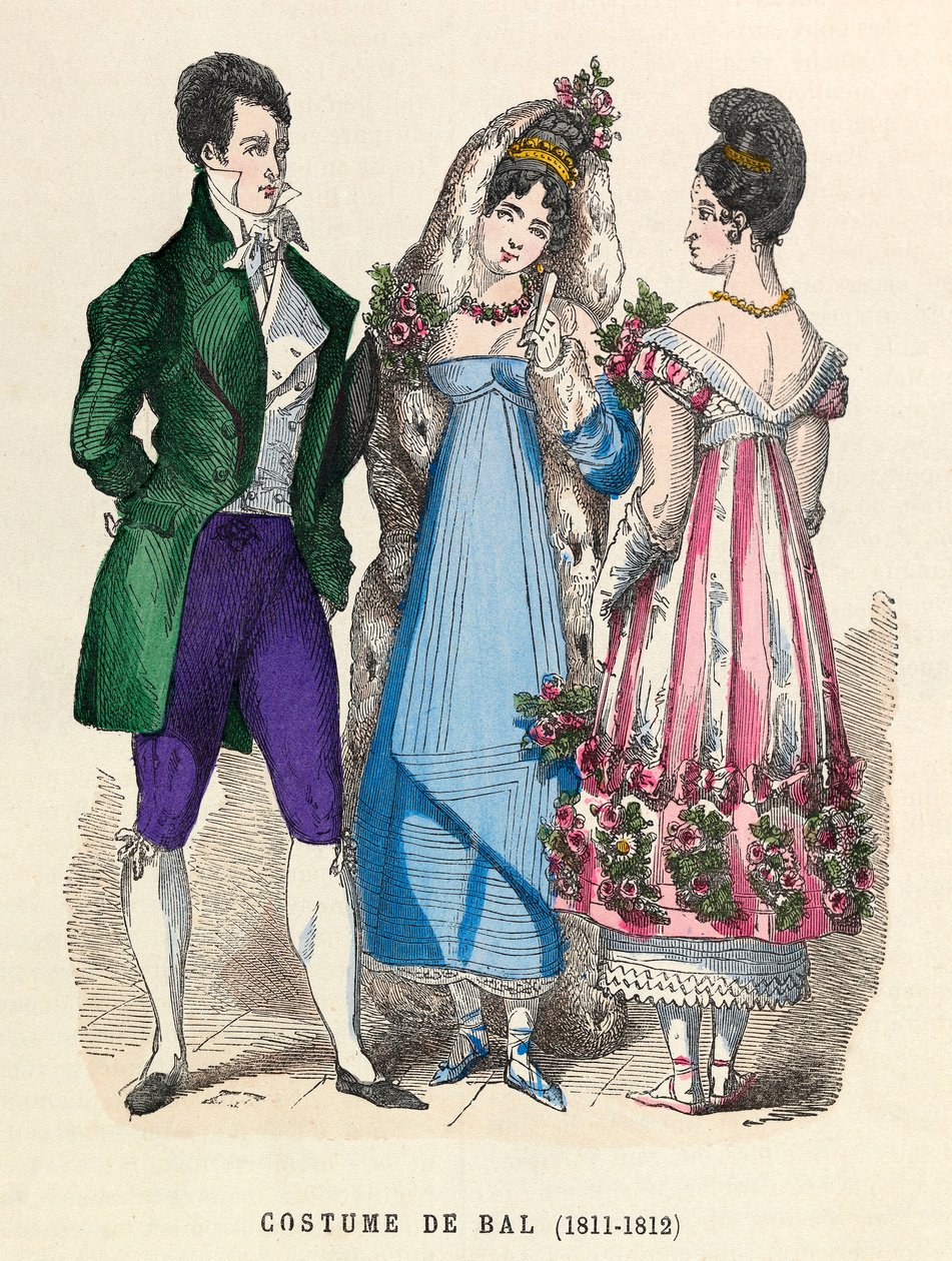Costumes de bal en 1811 - 1812 - Anonymous Anonymous