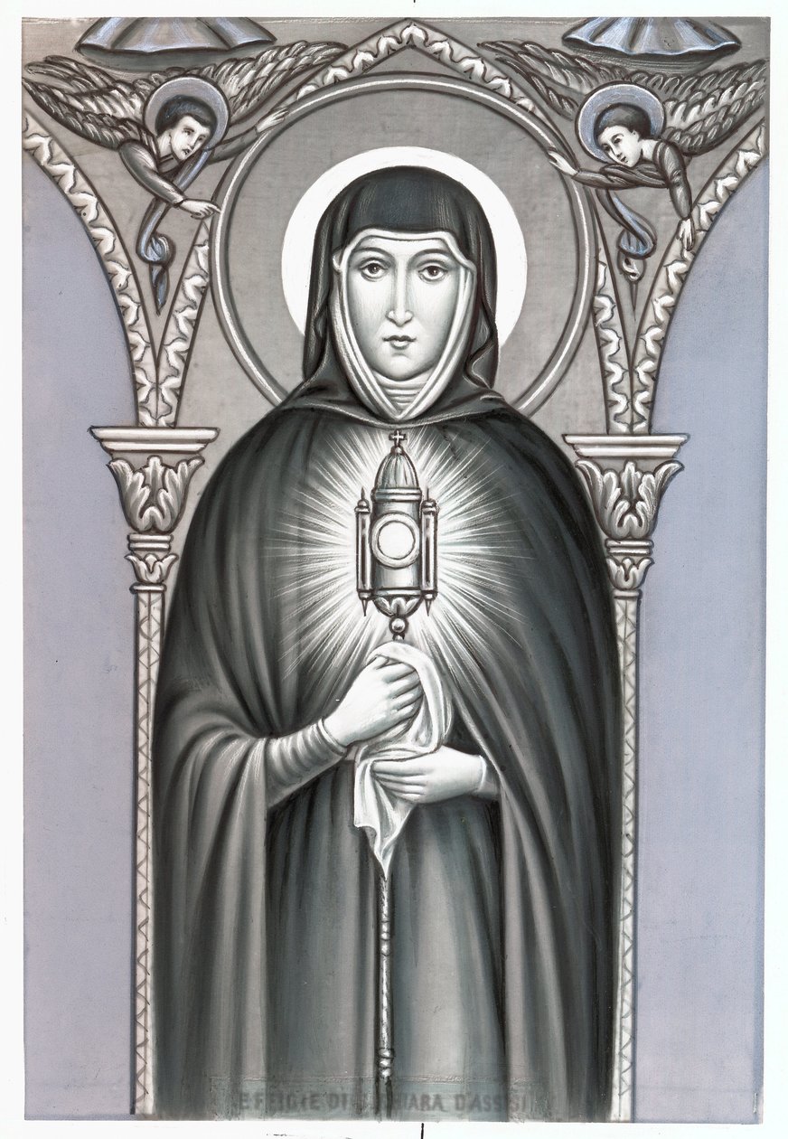 Représentation de Sainte Claire (Chiara) d