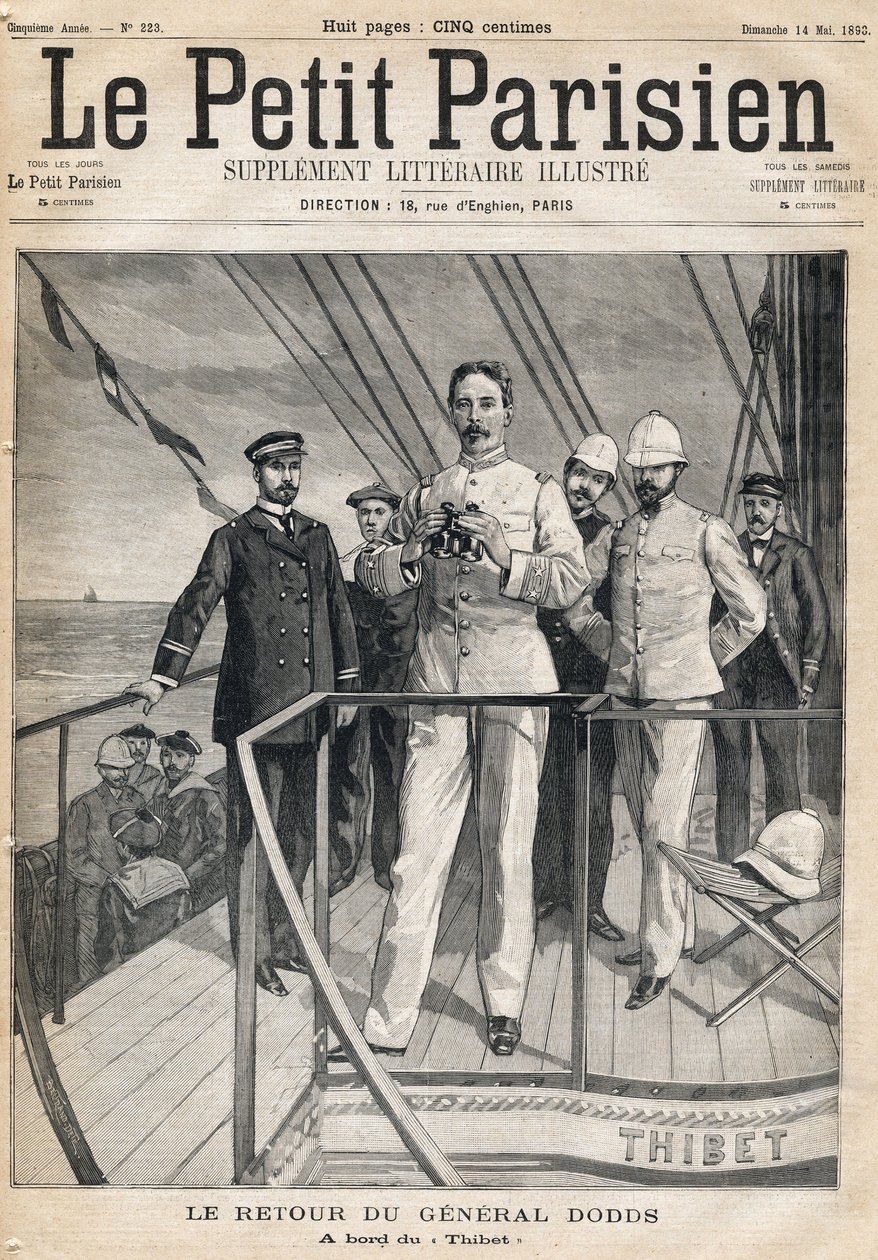Retour du général Alfred Dodds (1842-1922) de l