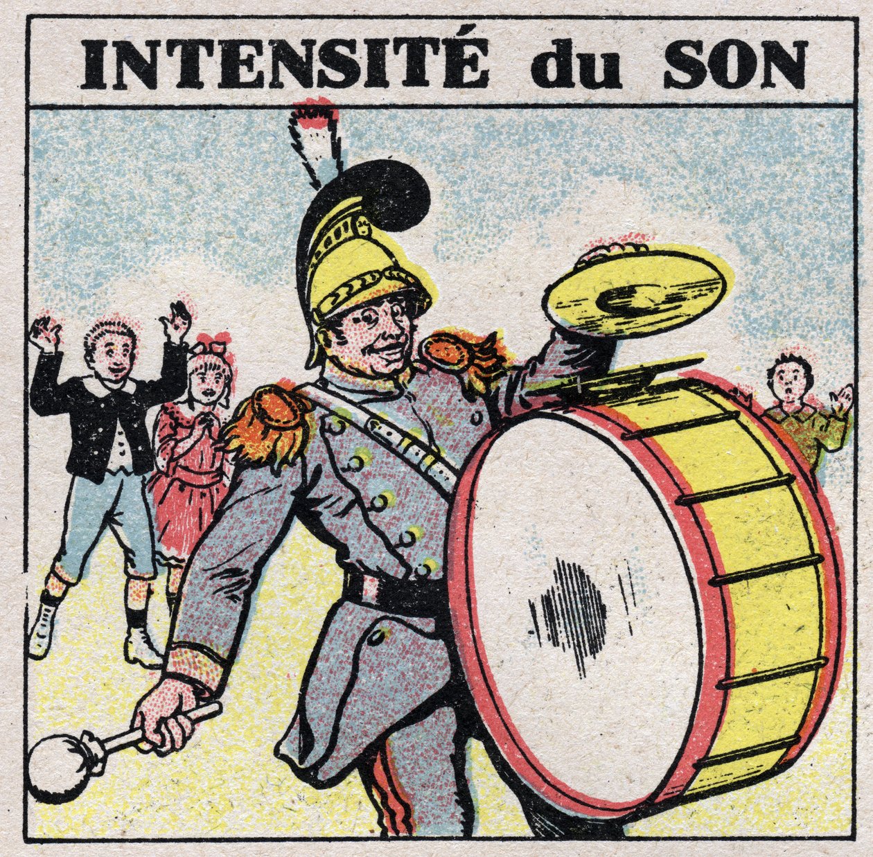 Énergie sonore : son intense. La grosse caisse d