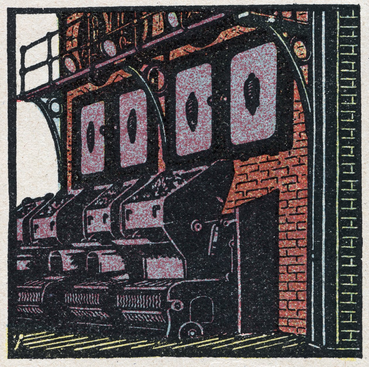 Générateurs de vapeur : batterie de chaudières. Illustration anonyme de 1925. Collection privée. - Anonymous Anonymous