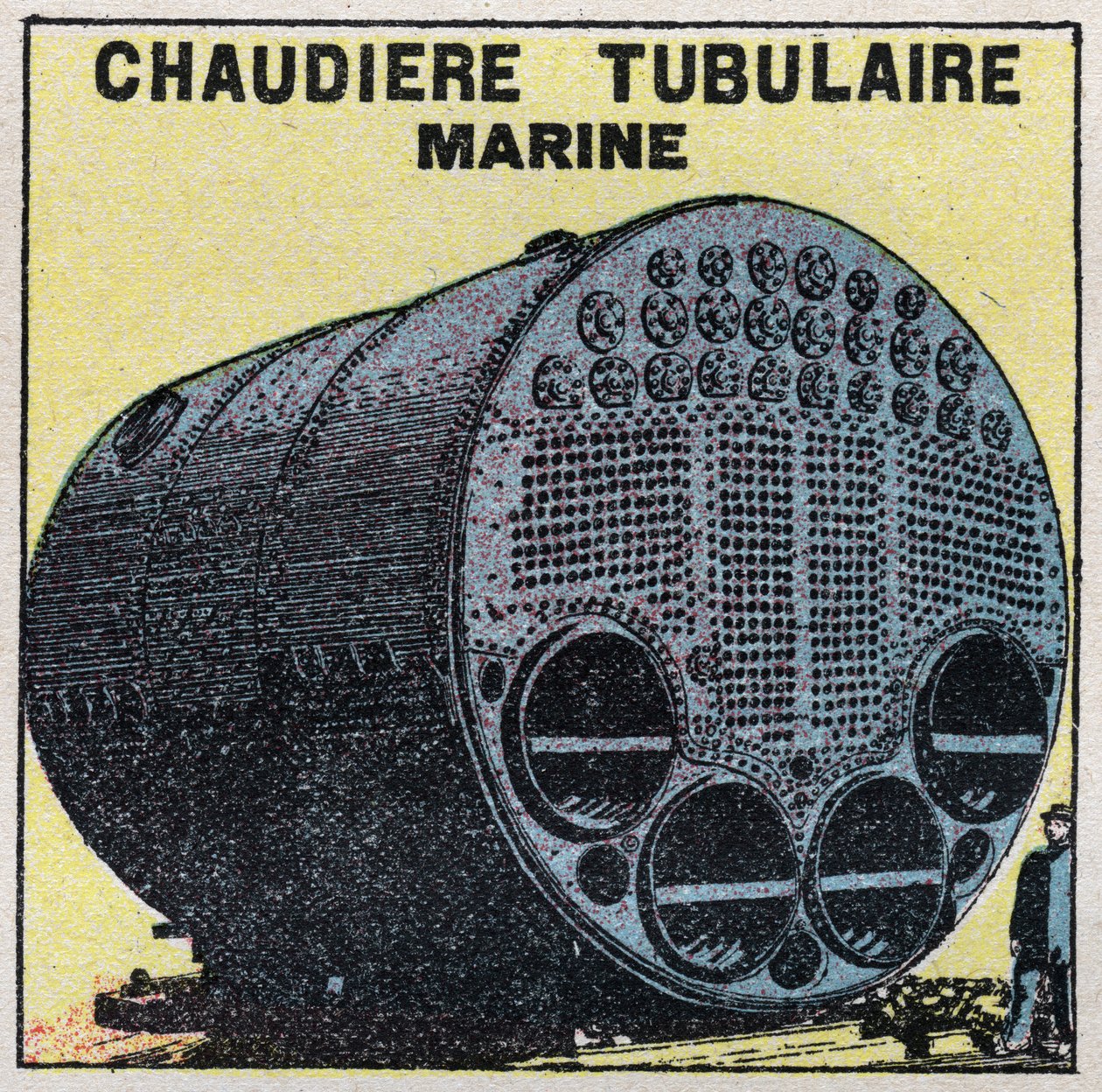 Générateurs de vapeur : chaudière tubulaire marine. Illustration anonyme de 1925. Collection privée. - Anonymous Anonymous