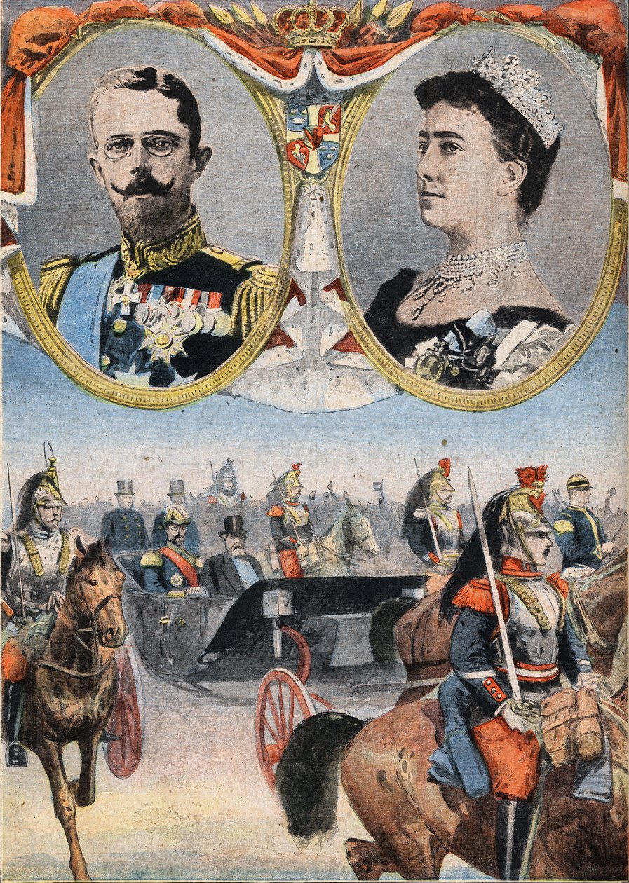 Les hôtes de France : le roi Gustave V (1858-1950) et la reine de Suède Victoria (Viktoria de Bade) - Anonymous Anonymous