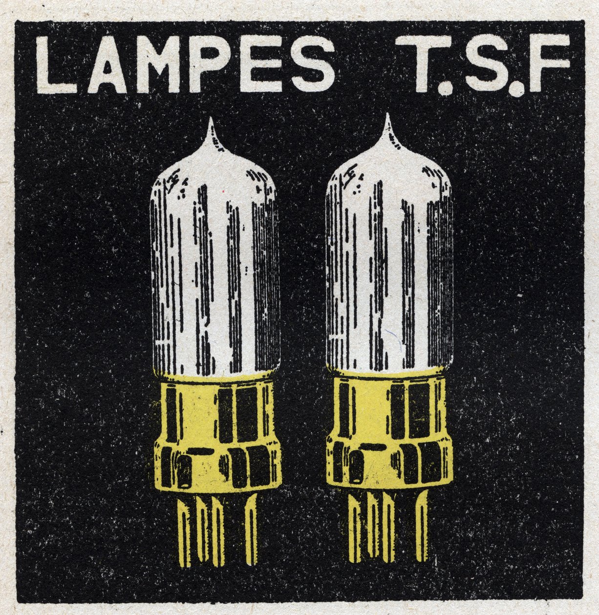 La T.S.F. : lampes T.S.F. Illustration anonyme de 1925. Collection privée. - Anonymous Anonymous
