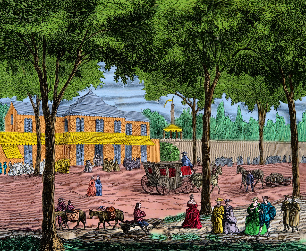 Le café turc sur le boulevard du Temple à Paris en 1780. Gravure. Collection privée - Anonymous Anonymous