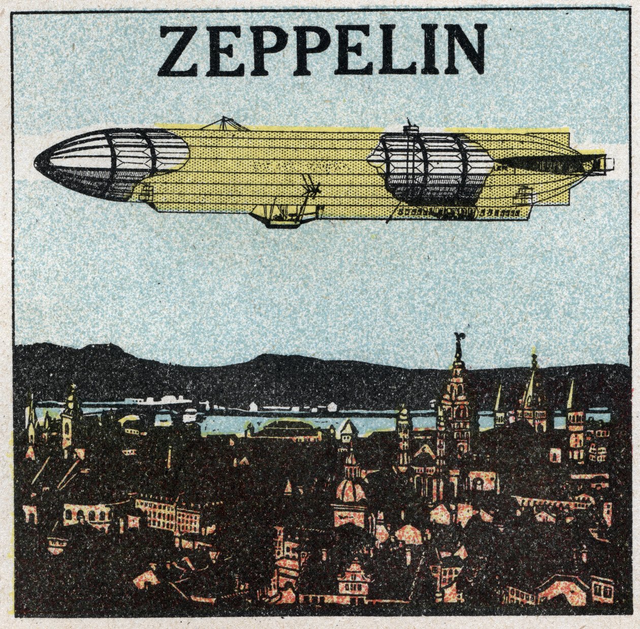 Les ballons : zeppelin. Illustration anonyme de 1925. - Anonymous Anonymous