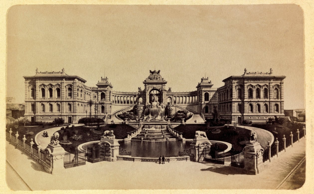 La ville de Marseille et ses environs vers 1885-1890 : Le Palais Longchamp (Musée des Beaux-Arts) - Anonymous Anonymous