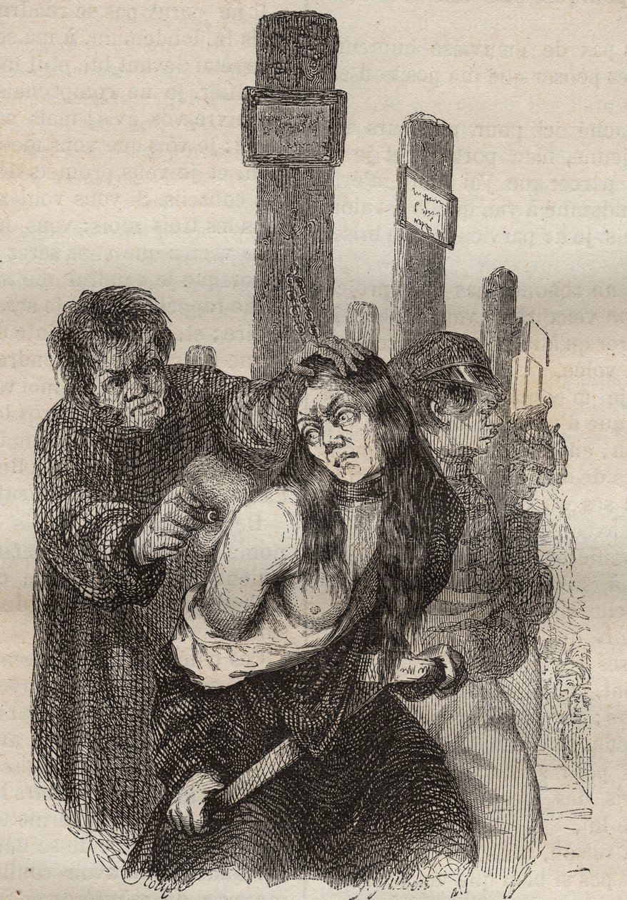 La marque au bagne de Rochefort au XIXe siècle. Gravure dans « Histoire des bagnes depuis leur création à nos jours » (1877) par Pierre Zaccone (1817-1895). Collection privée - Anonymous Anonymous