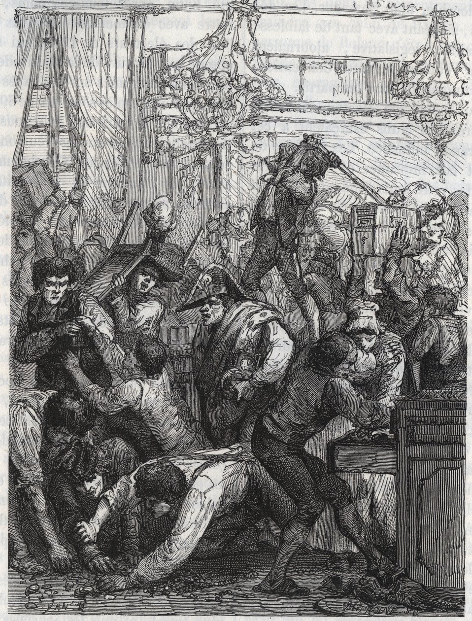 Vol de la garde-meuble (actuel Hôtel de la Marine, Place de la Concorde) - Vol dans la semaine du 11 au 17 septembre 1792 par une bande commandée par Paul Miette, d