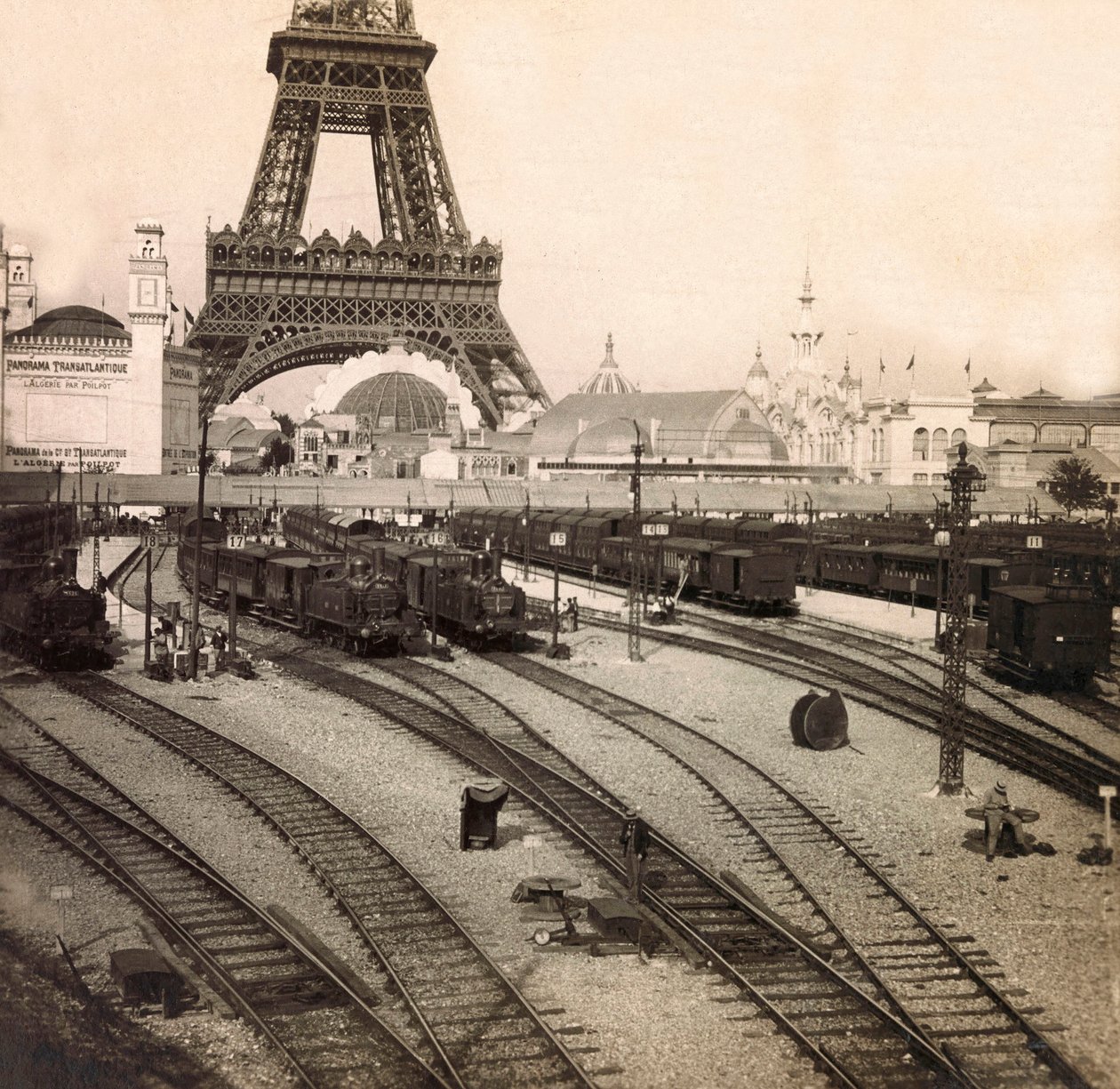 Exposition Universelle de 1900 à Paris : La gare du Champs de Mars - Collection privée - Anonymous Anonymous