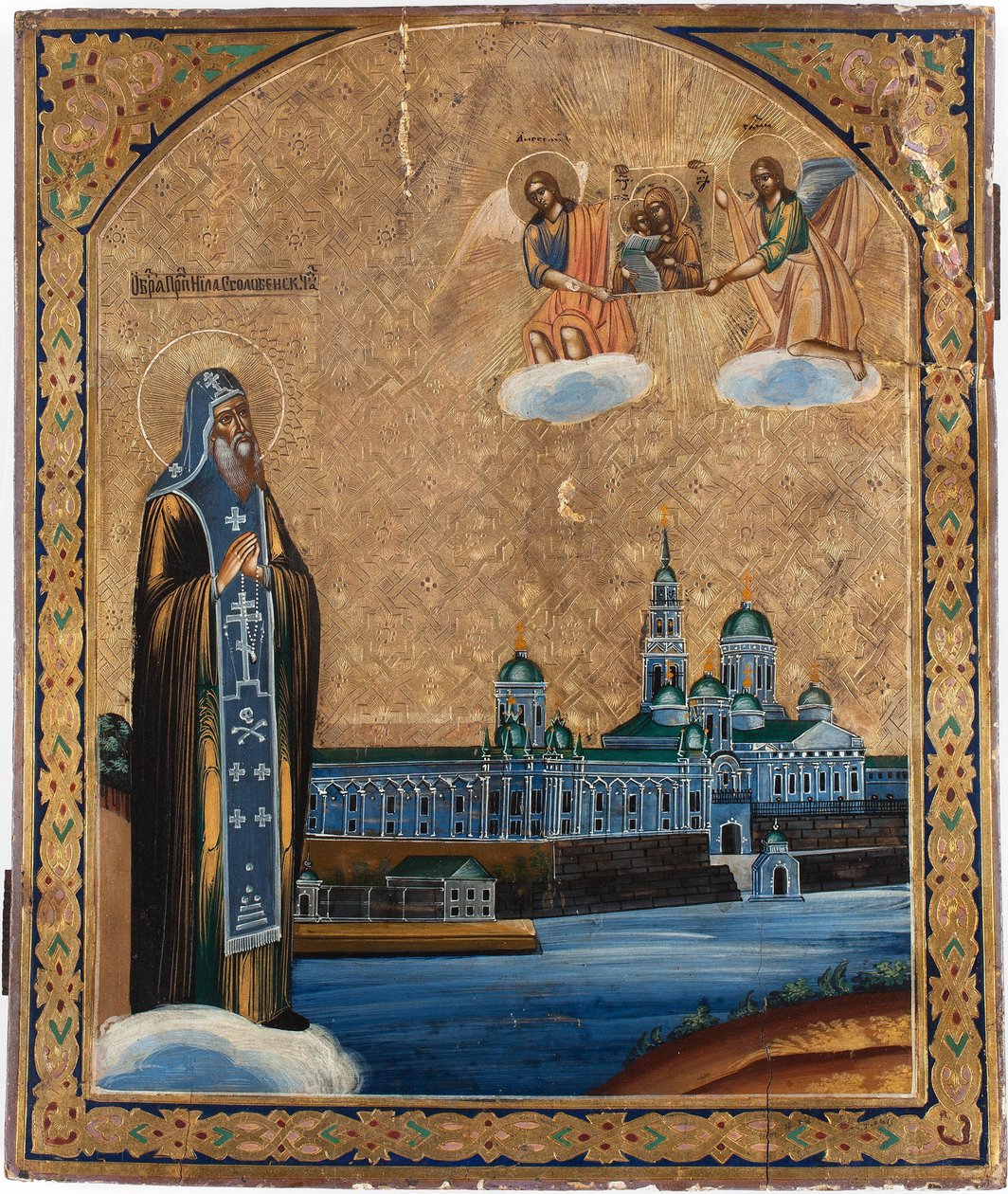 Saint Nil de Lac Seliger - Anonymous Russian icon painter