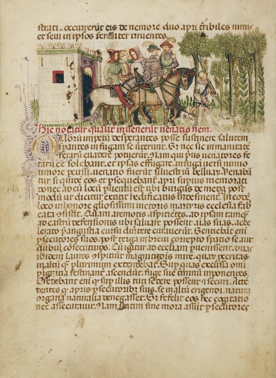 Aimo et Vermondo partant à la chasse - Anovelo da Imbonate
