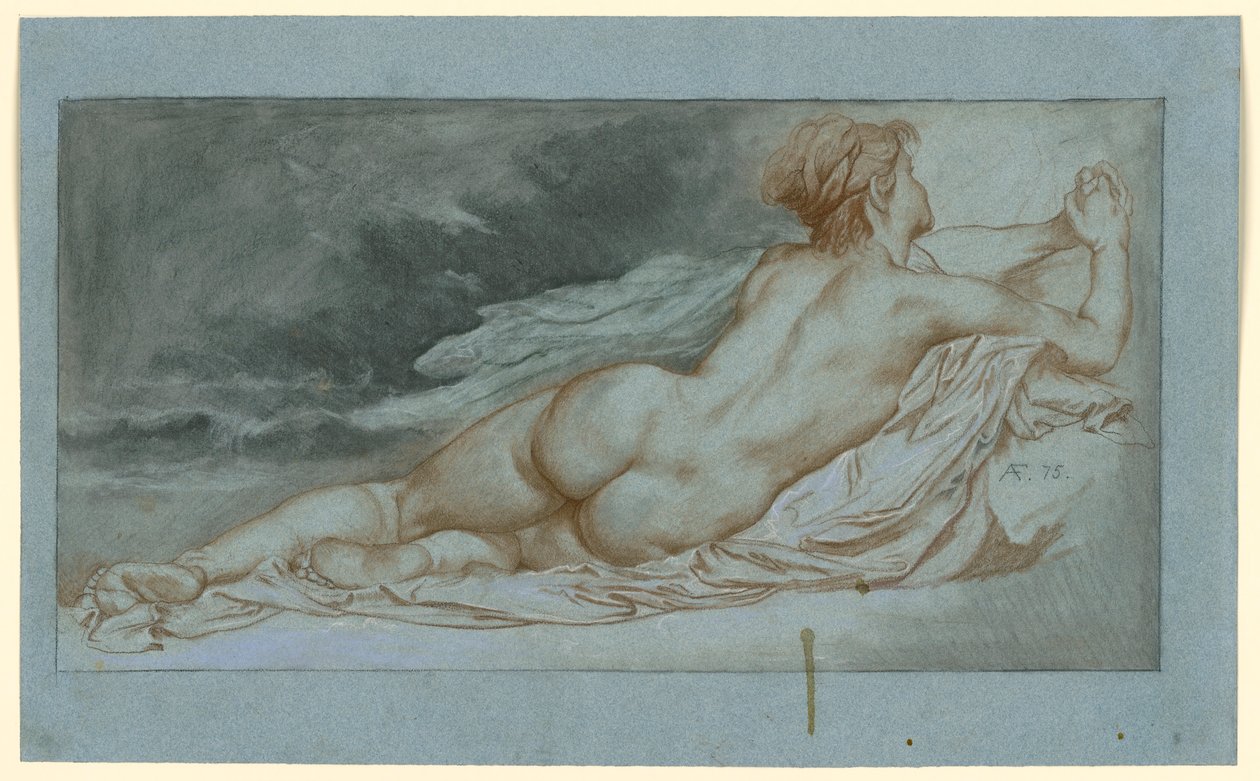 Océanide allongée - Anselm Feuerbach