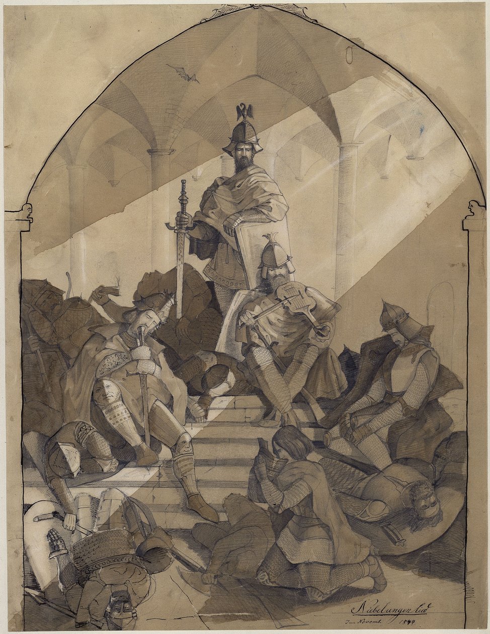 Motif du Chant des Nibelungen - Anselm Feuerbach