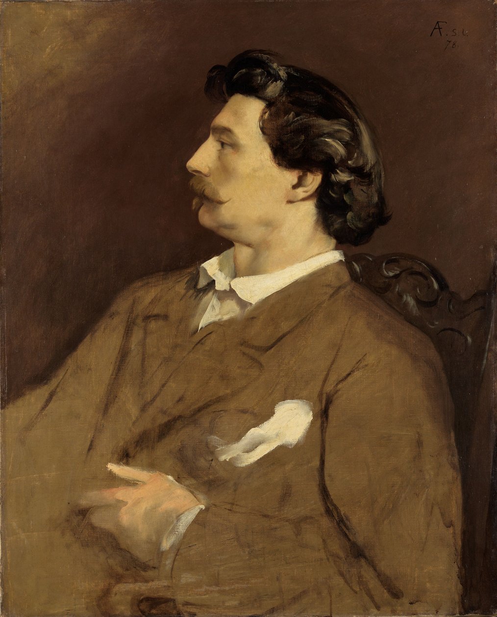 Autoportrait - Anselm Feuerbach