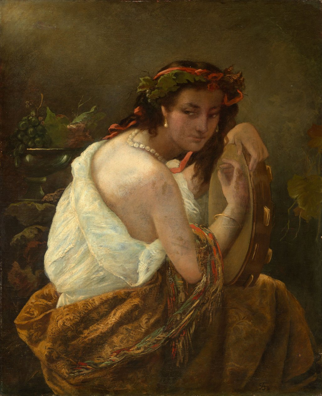 Gitane au tambourin - Anselm Feuerbach