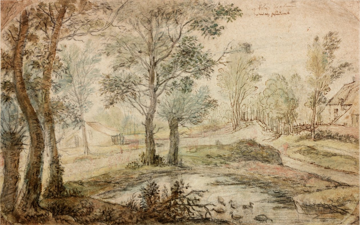 Paysage (encre) - Anthonie Waterloo