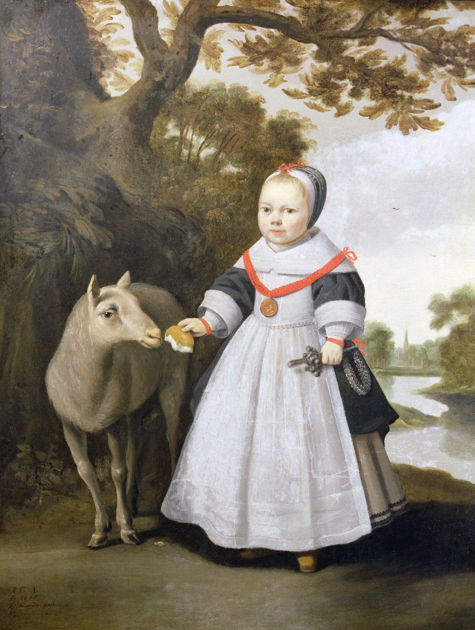 Enfant et mouton - Anthonie  Palamedesz