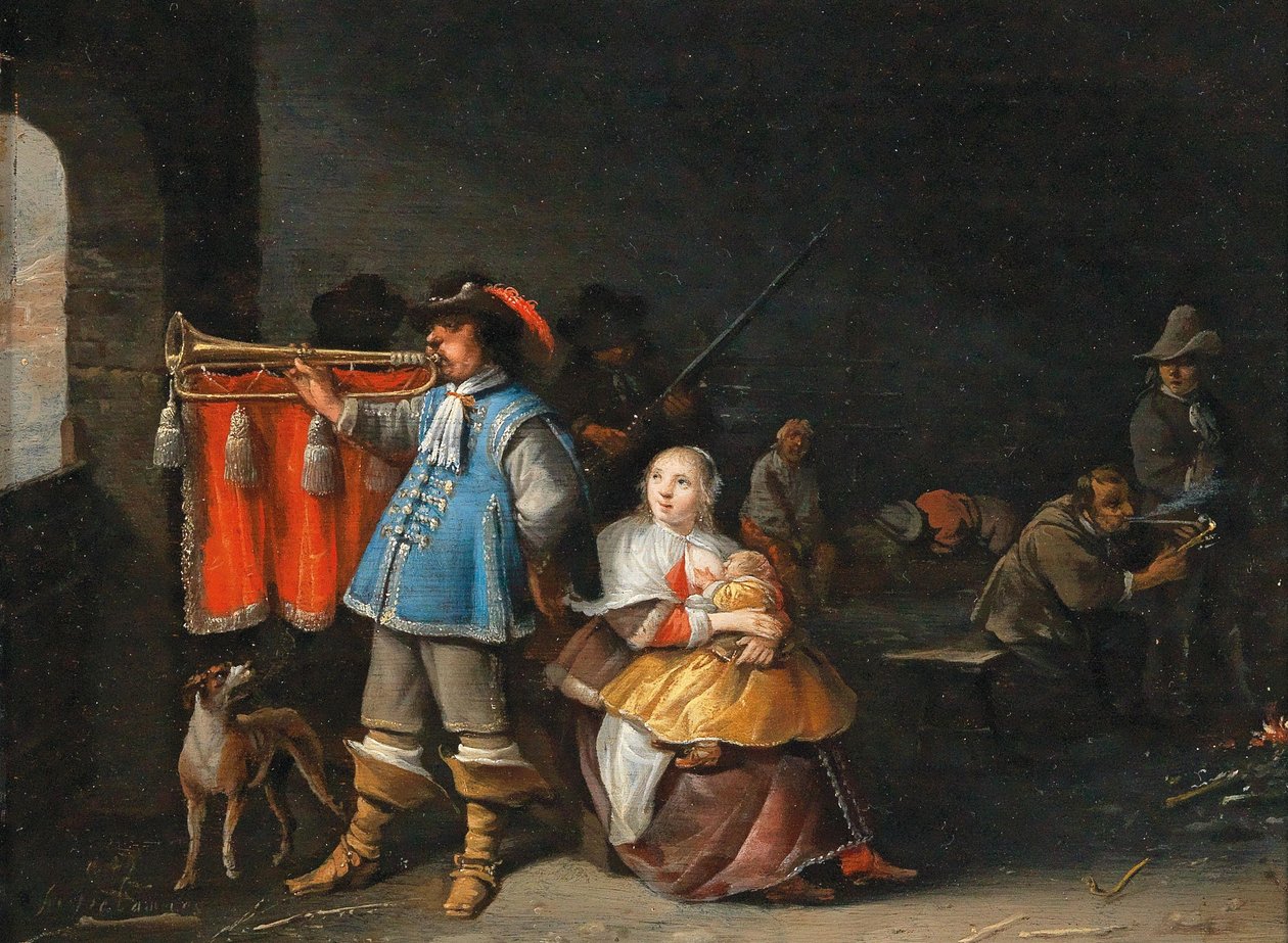 Intérieur de la salle des gardes - Anthonie Palamedesz.