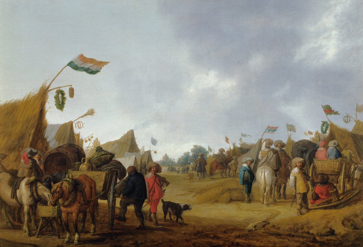 Un camp militaire, 1634 - Anthonie Palamedesz