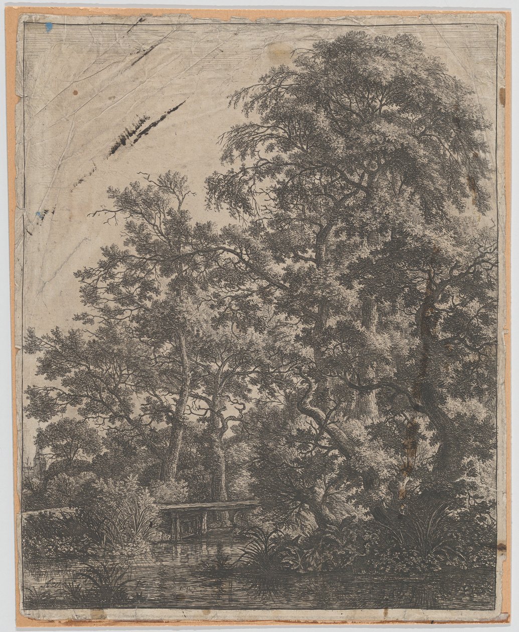 Un petit pont sur un ruisseau, 17ème siècle - Anthonie Waterloo