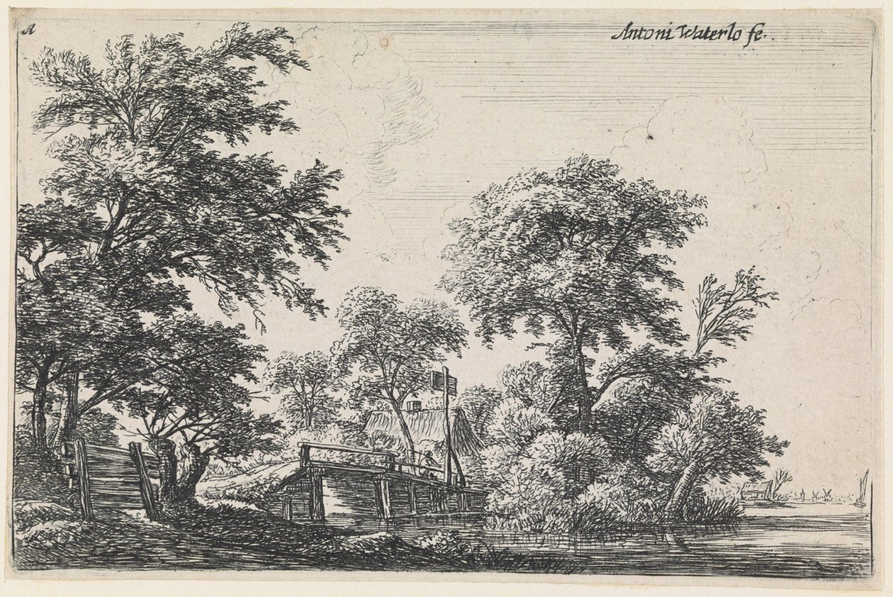 Paysage avec une clôture en bois en bas à gauche (n° 1 d