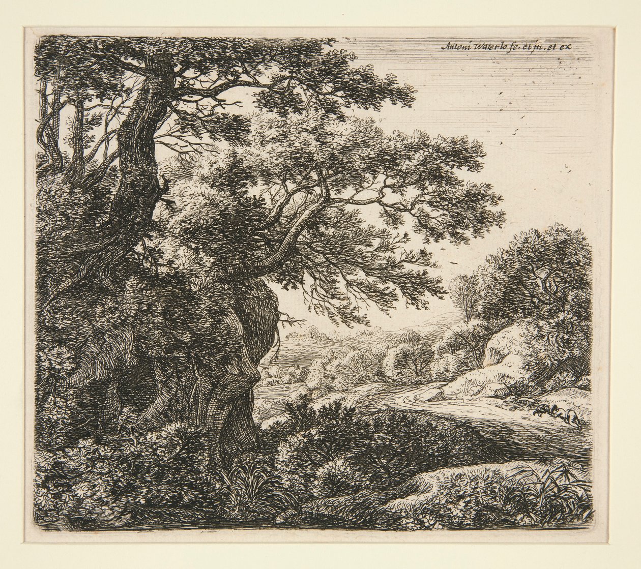 Le Dormeur au bord du chemin - Anthonie Waterloo