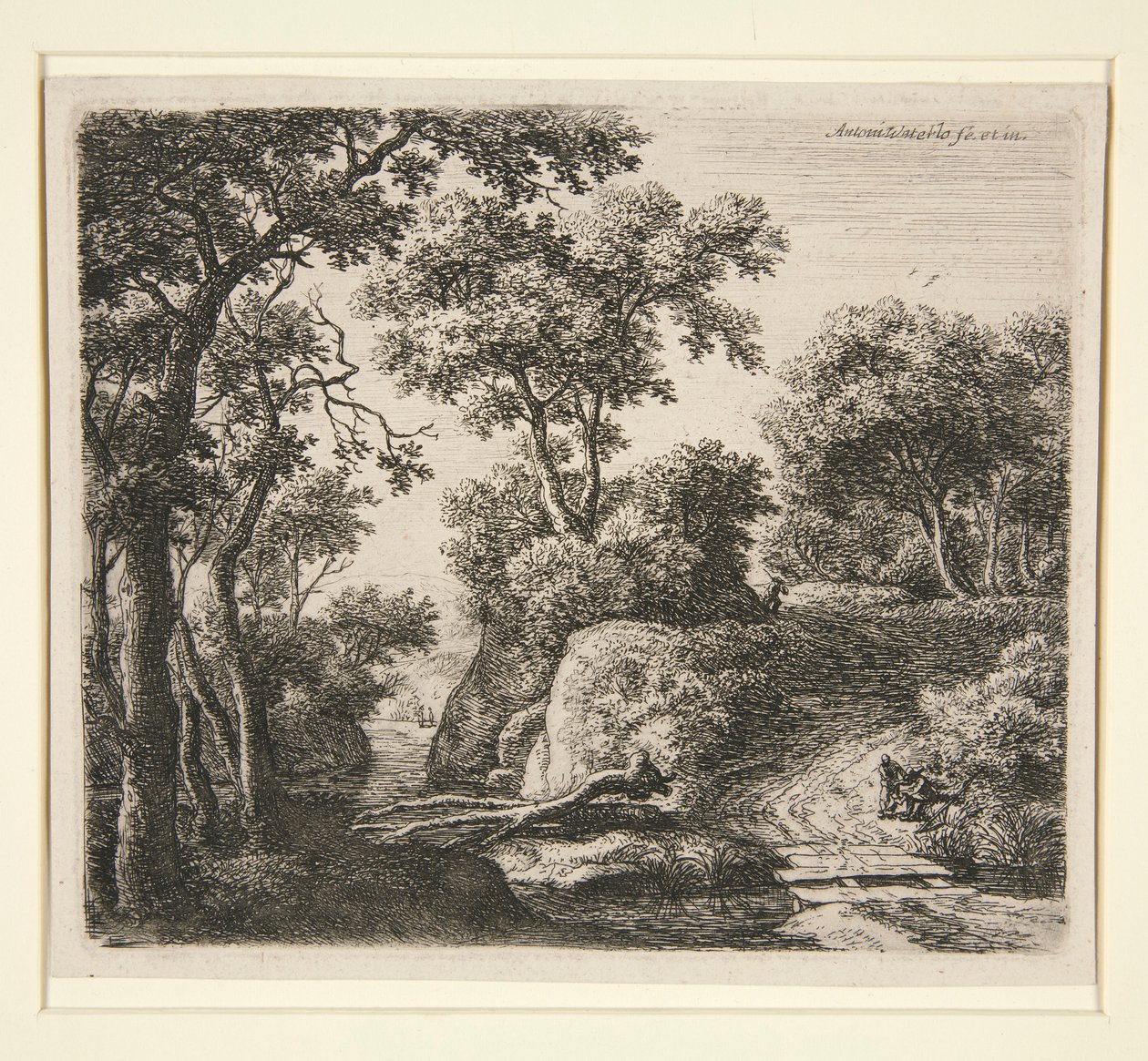 Le Pont des planches - Anthonie Waterloo