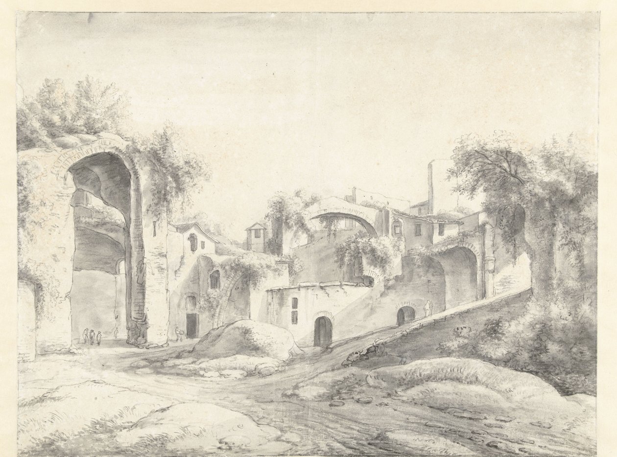 Ruines des thermes de Dioclétien à Rome - Anthonie Waterloo