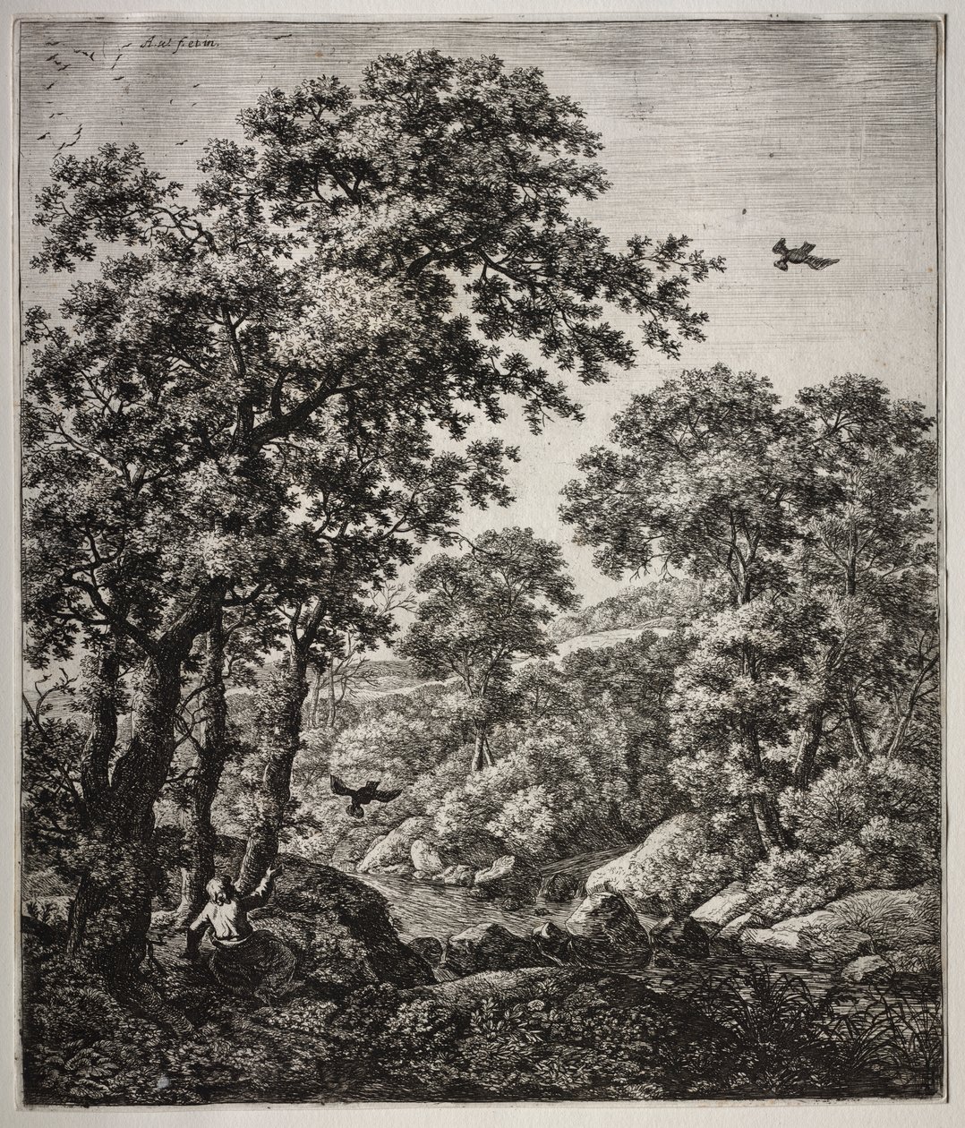 Six grands paysages verticaux avec des scènes de l
