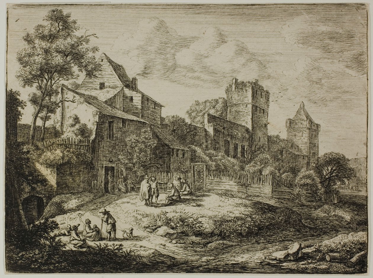 La cour devant l