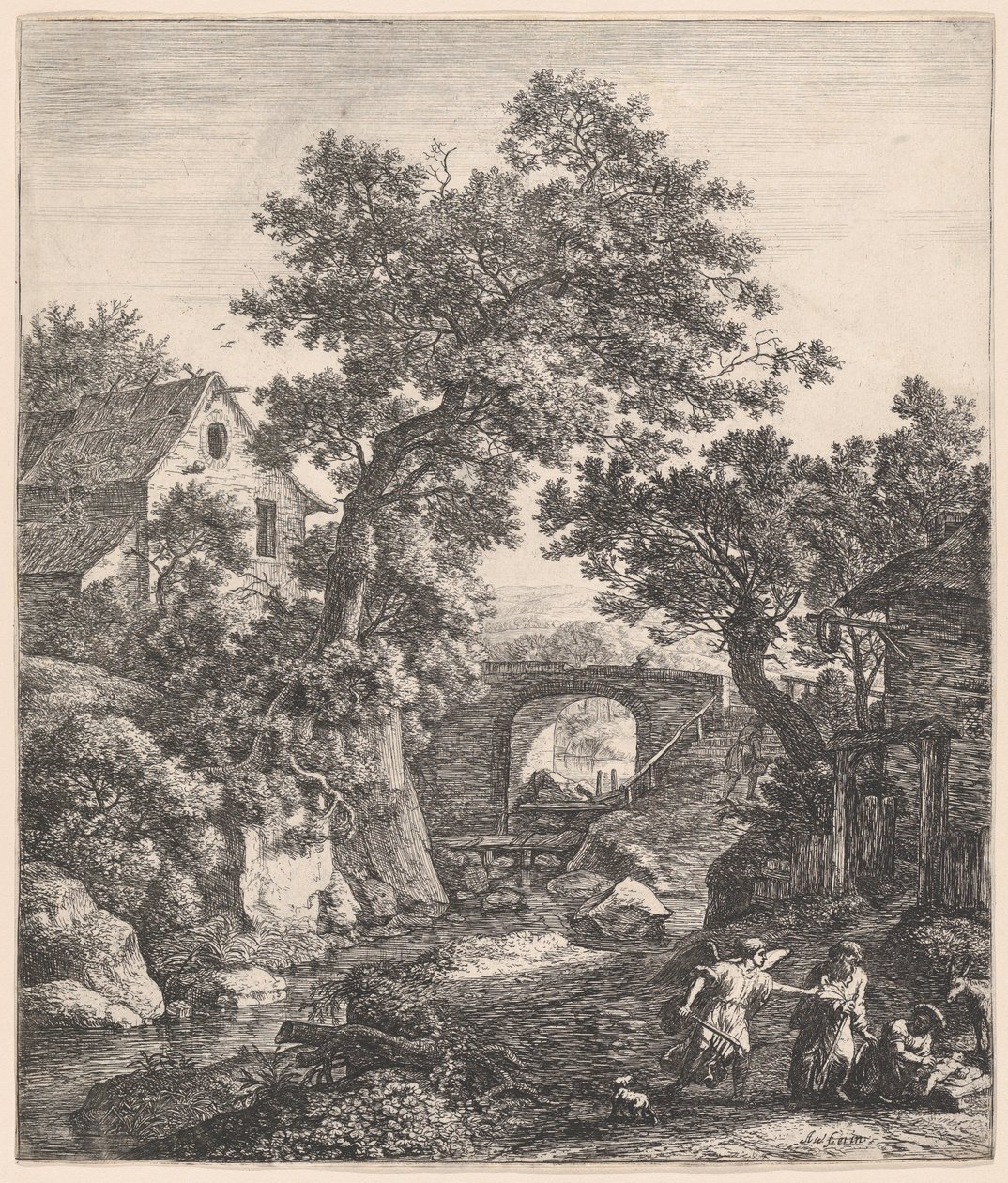 Séphora circoncit son fils - Anthonie Waterloo