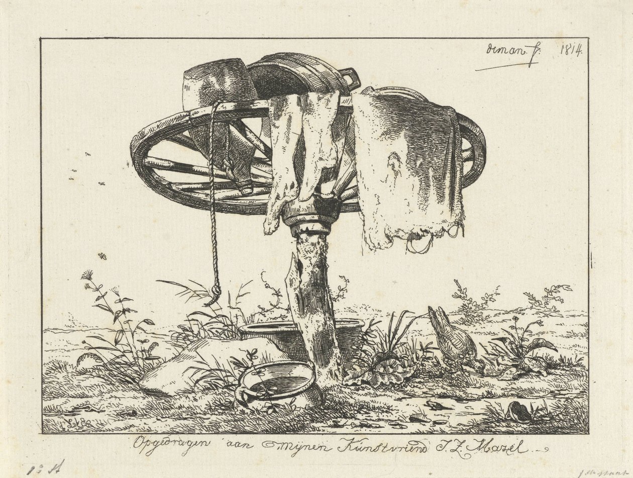 Roue sur un poteau - Anthonie Willem Hendrik Nolthenius de Man