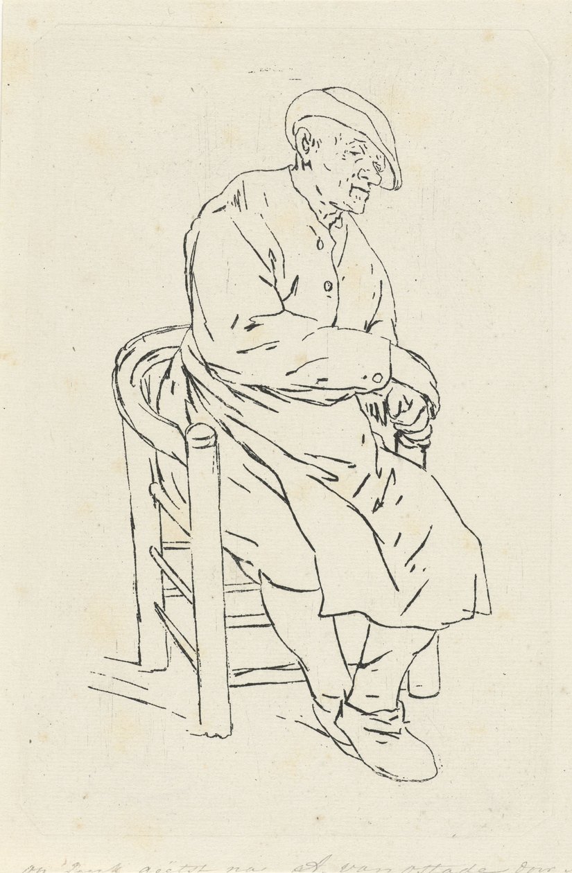 Homme assis dans un fauteuil - Anthonie Willem Hendrik Nolthenius de Man