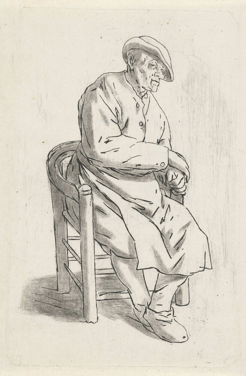 Homme assis dans un fauteuil - Anthonie Willem Hendrik Nolthenius de Man