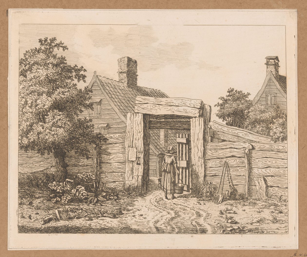 Laitière à la porte d