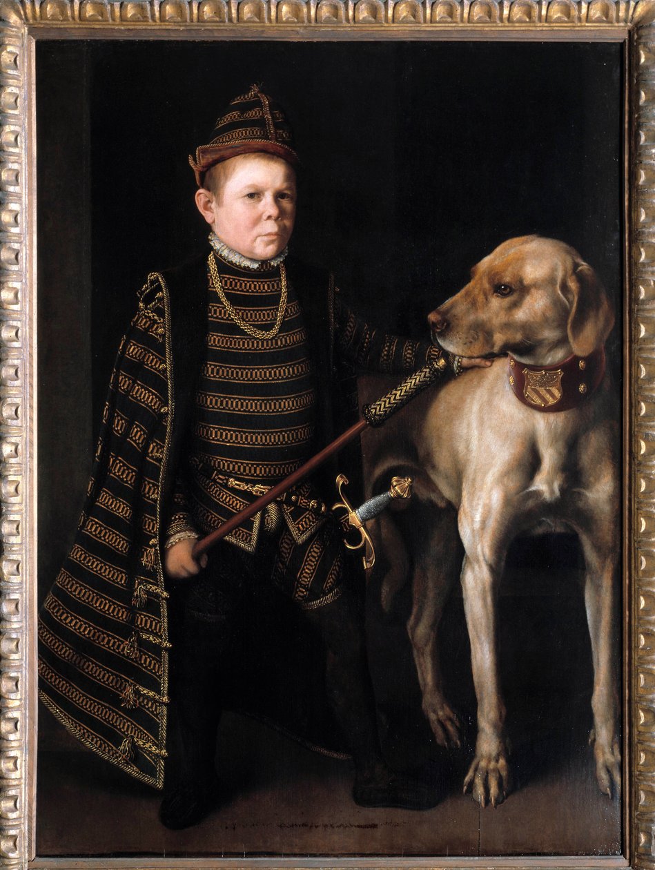 Portrait du nain du cardinal Granvelle - Anthonis Mor van Dashorst