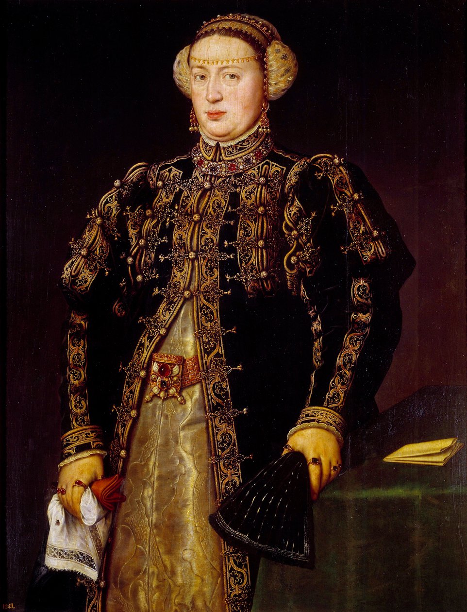 Portrait de Catherine de Castille (1507-1578), épouse de Jean III de Portugal - Anthonis Mor van Dashorst