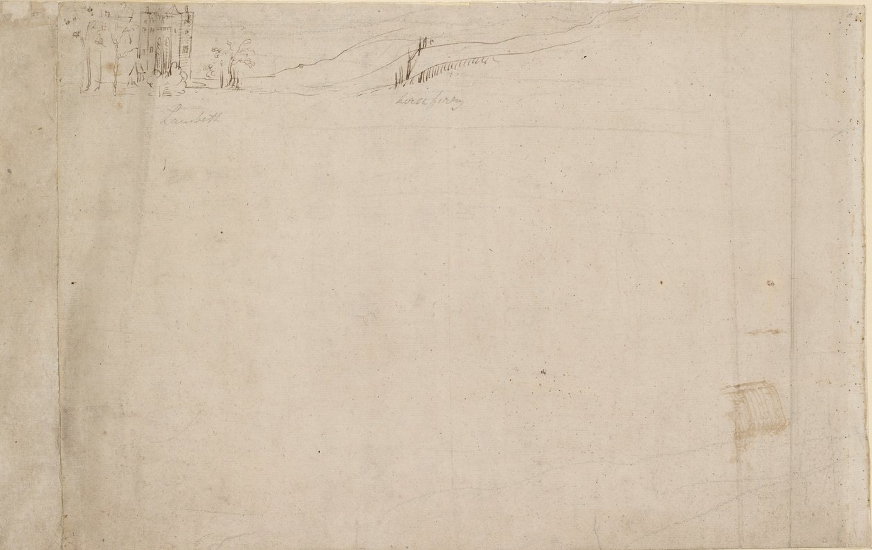 Panorama de Londres vu de Southwark : Lambeth - Anthonis van den Wyngaerde