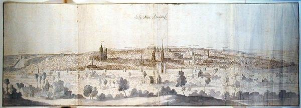 Vue panoramique de Bruxelles - Anthonis van den Wyngaerde