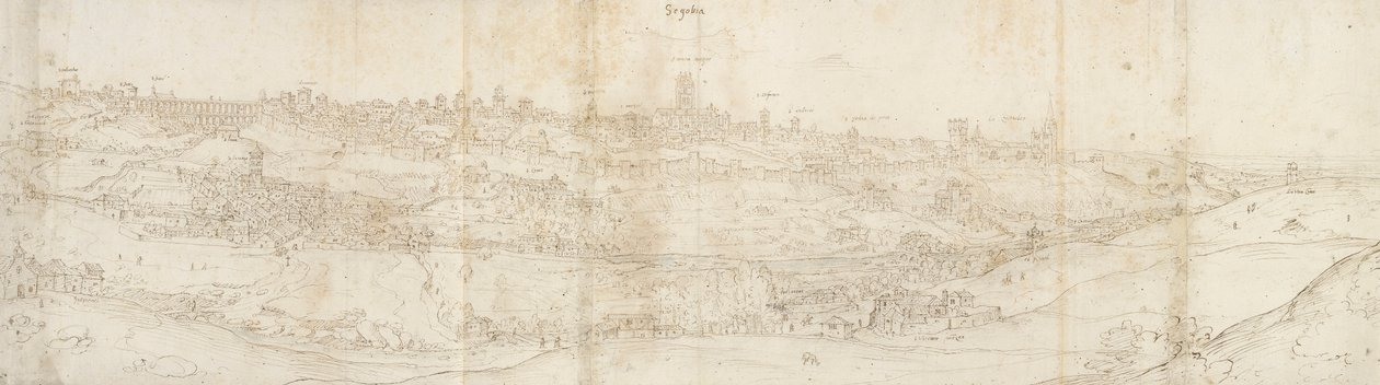 Vue panoramique de Ségovie depuis l