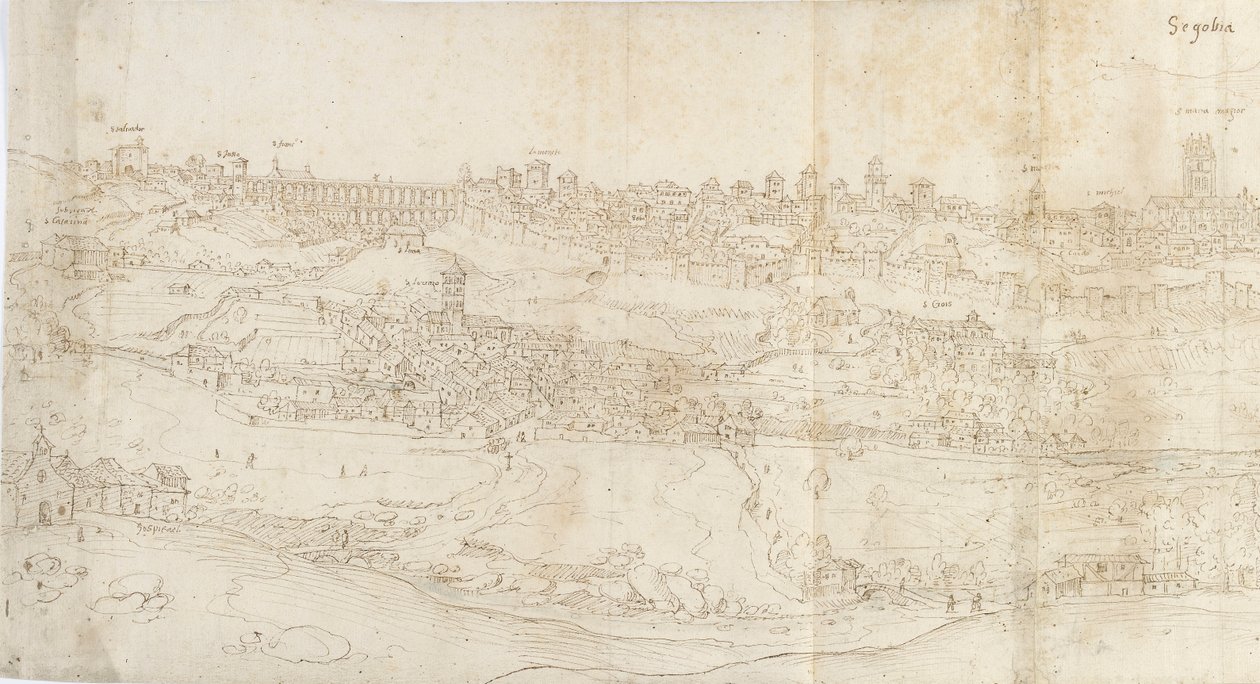 Vue panoramique de Ségovie depuis l