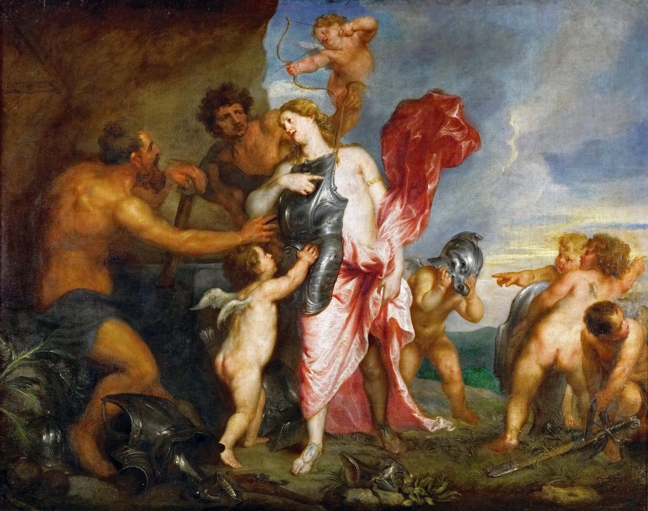 Thétis reçoit les armes pour Achille de Héphaïstos - Anthony van Dyck