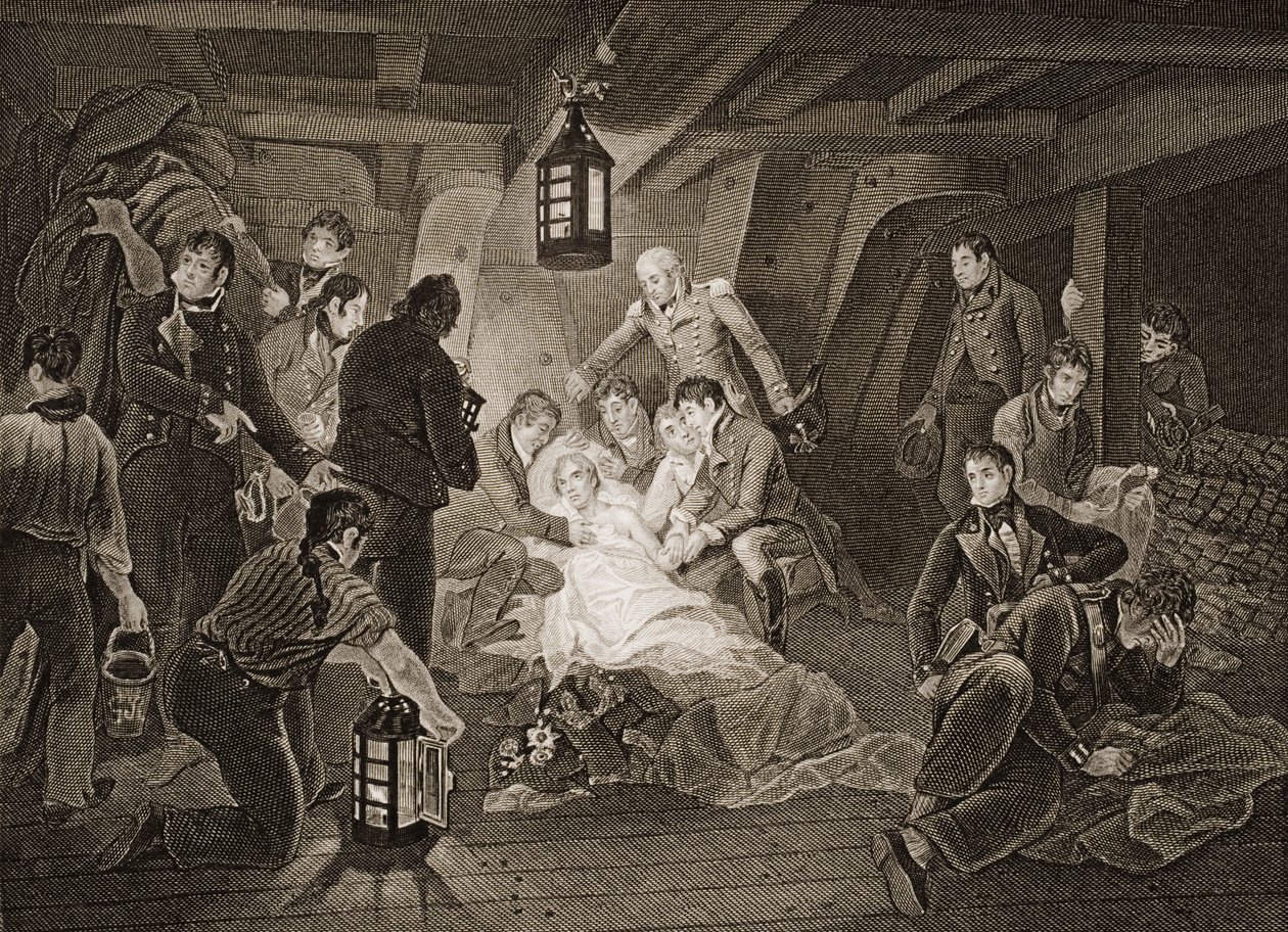 La mort de Lord Nelson, illustration de 