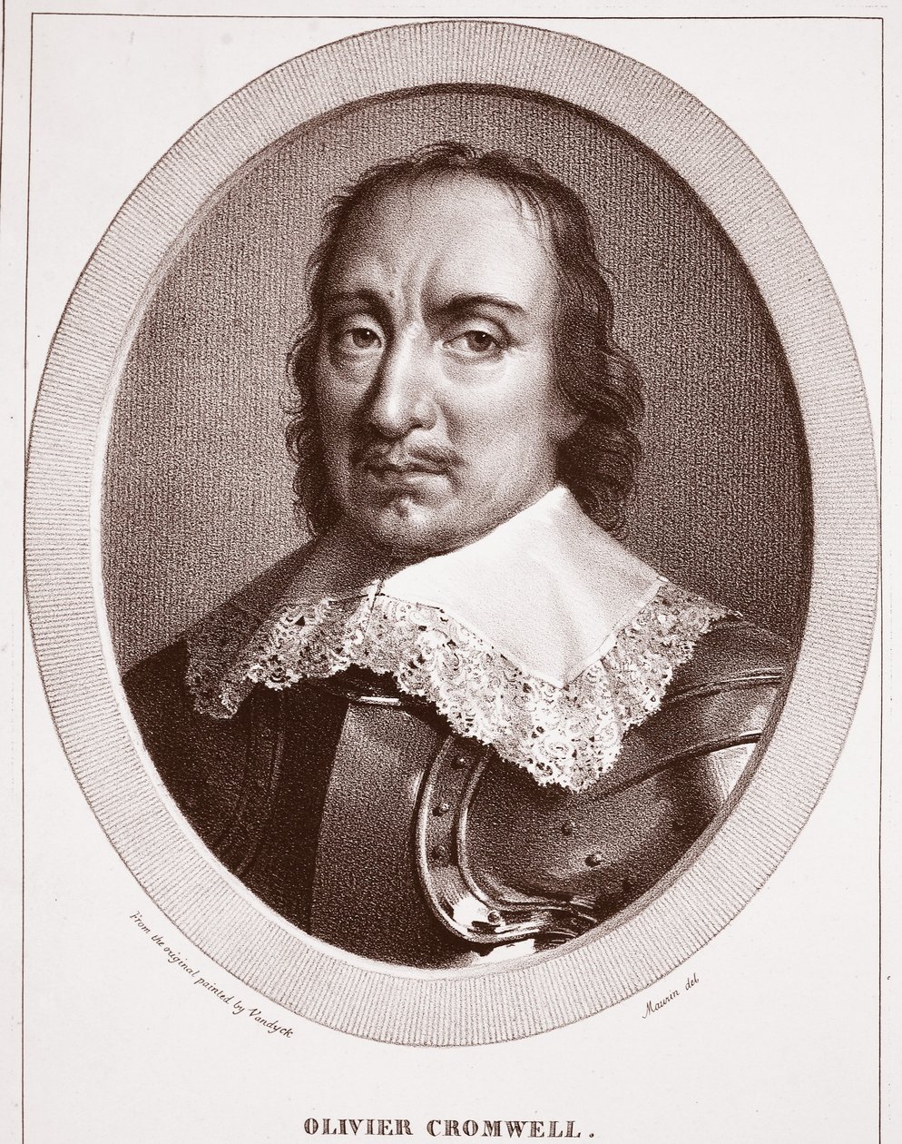 Oliver Cromwell, attribué à Maurin, gravé par de Langlume - Anthony van Dyck