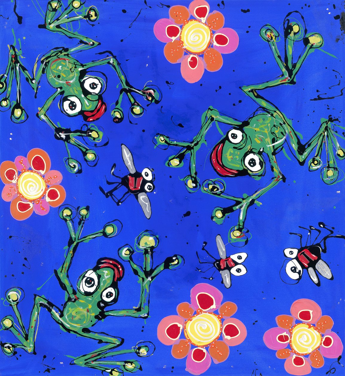 Papier peint grenouille, 2008 - Anthony Breslin