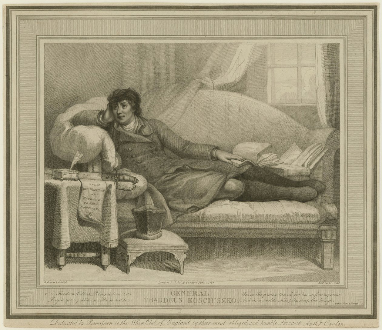 Tadeusz Kosciuszko 1746-1817, 1798 - Anthony Cardon