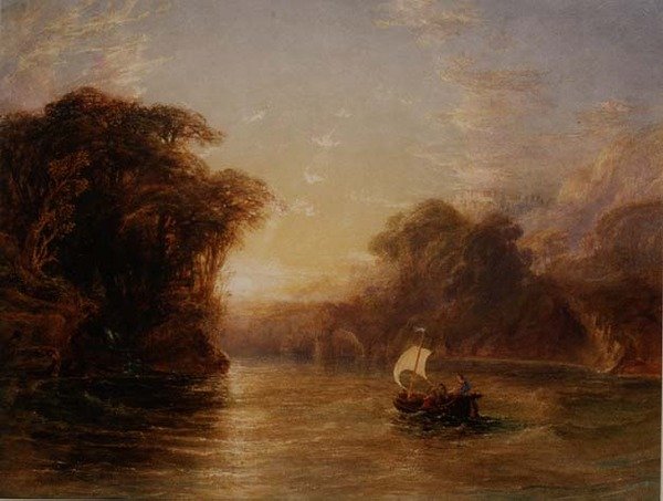Ubaldo et Carlo dans le bateau enchanté - Anthony Vandyke Copley Fielding