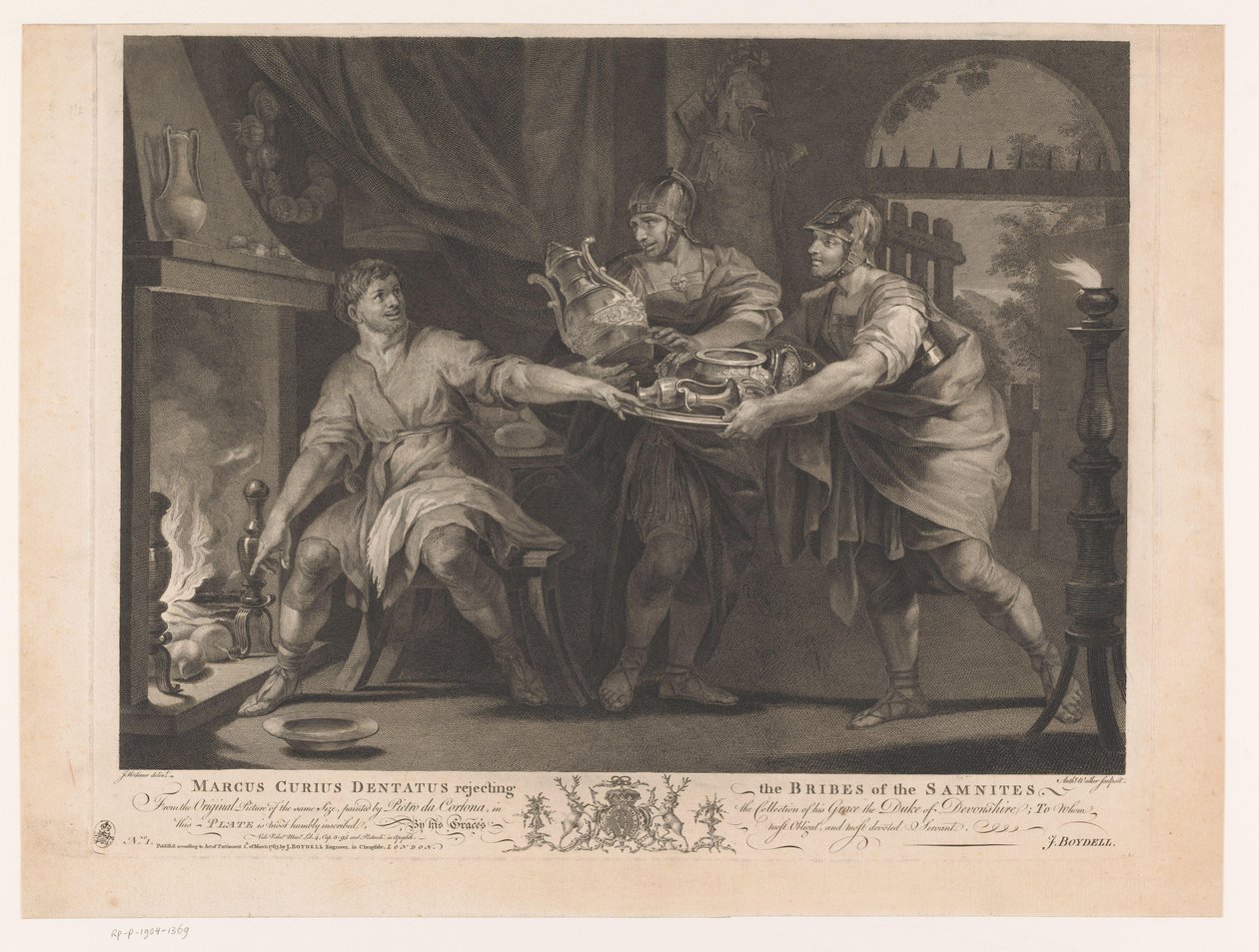 Manius Curius Dentatus refusant les cadeaux des Samnites - Anthony Walker