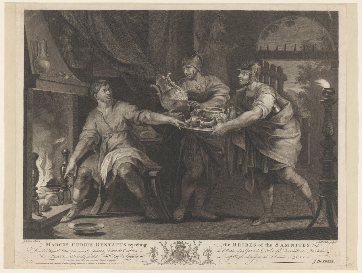 Manius Curius Dentatus refuse les cadeaux des Samnites - Anthony Walker
